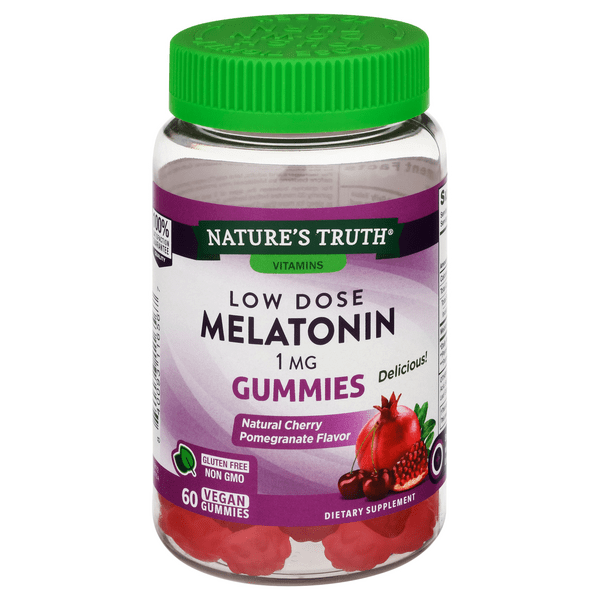 Save on Nature's Truth Low Dose Melatonin 1 mg Gummies Cherry Flavor