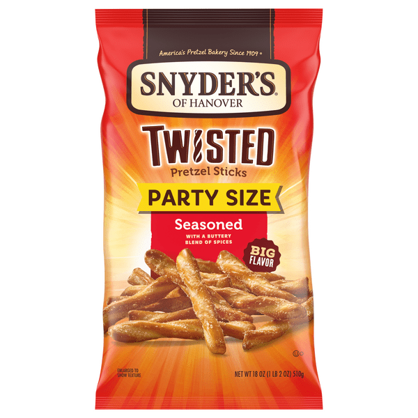 Save on Snyder's of Hanover Twisted Pretzel Sticks Seasoned Party Size