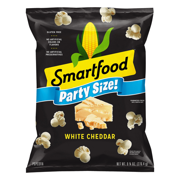 Save on Smartfood Popcorn Party Size White Cheddar Cheese Gluten Free