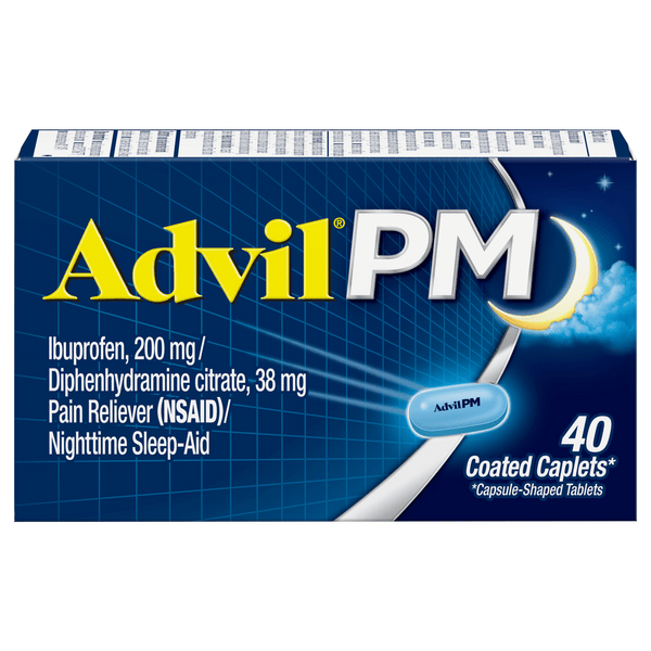 Save on Advil PM Ibuprofen Pain Relief 200 mg Coated Caplets Order