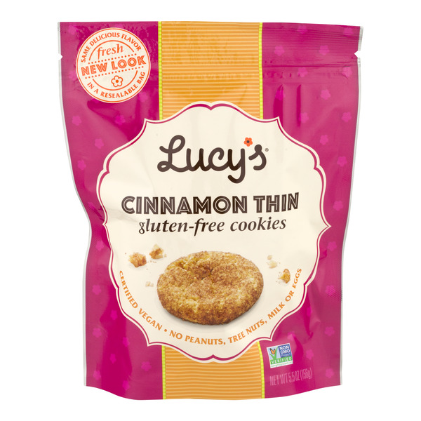 Save on Lucy's Cookies Cinnamon Thin Gluten Free Order Online Delivery