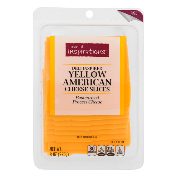 Save on Taste of Inspirations Cheese Slices Yellow American Deli