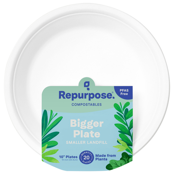 Save on Repurpose Compostables Heavy Duty Sectional Plates 10 Inch