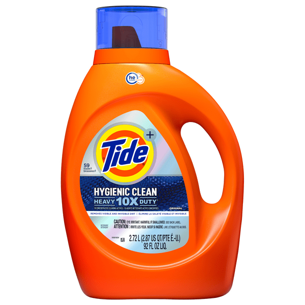 Save on Tide+ Hygienic Clean Heavy 10X Duty Laundry Detergent Liquid