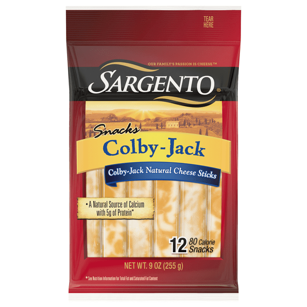 Save on Sargento Snacks ColbyJack Cheese Snacks 12 ct Order Online Delivery MARTIN'S