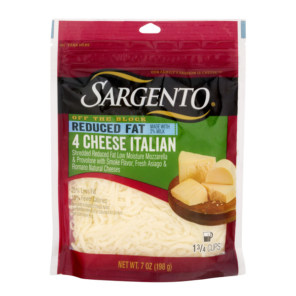 Save on Sargento Off The Block 4 Cheese Italian Blend Reduced Fat