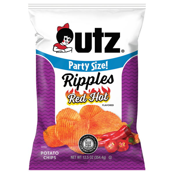 Save on Utz Ripples Potato Chips Red Hot Party Size Order Online