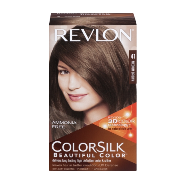 Save on Revlon Colorsilk Permanent Hair Color Medium Brown 41 Order