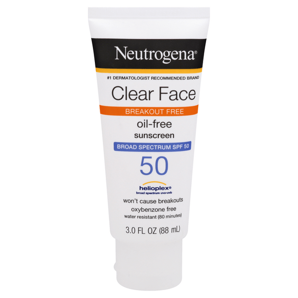 Save on Neutrogena Clear Face OilFree Sunscreen SPF 50 Order Online