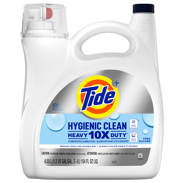 Save on Tide Hygienic Clean Heavy 10X Duty Laundry Detergent Free