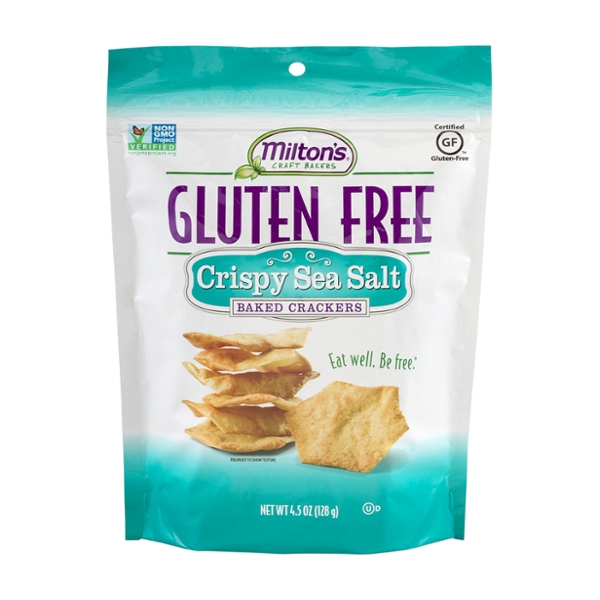 Save on Milton's Baked Crackers Crispy Sea Salt Gluten Free Order