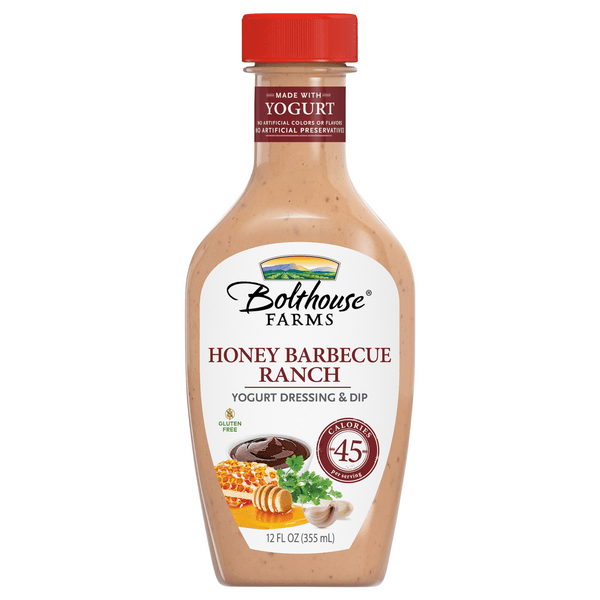 Save on Bolthouse Farms Yogurt Dressing Honey Barbecue Ranch Gluten