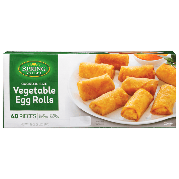Save on Spring Valley Cocktail Size Vegetable Egg Rolls 40 ct Order