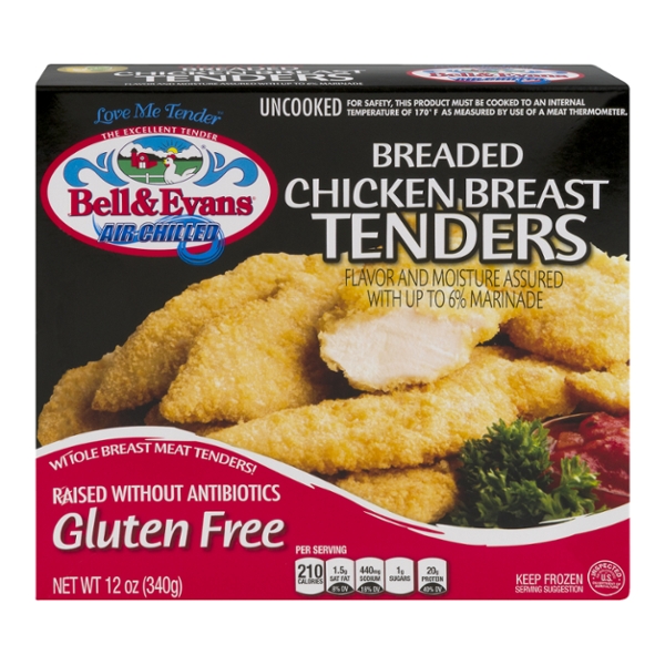 Save on Bell & Evans Air Chilled Breaded Chicken Breast Tenders Gluten