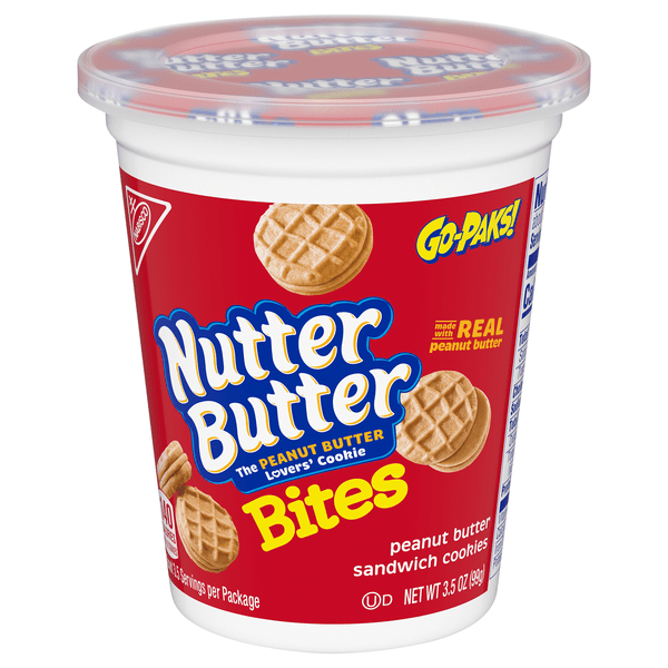 Save on Nabisco Nutter Butter Bites Sandwich Cookies Peanut Butter Go