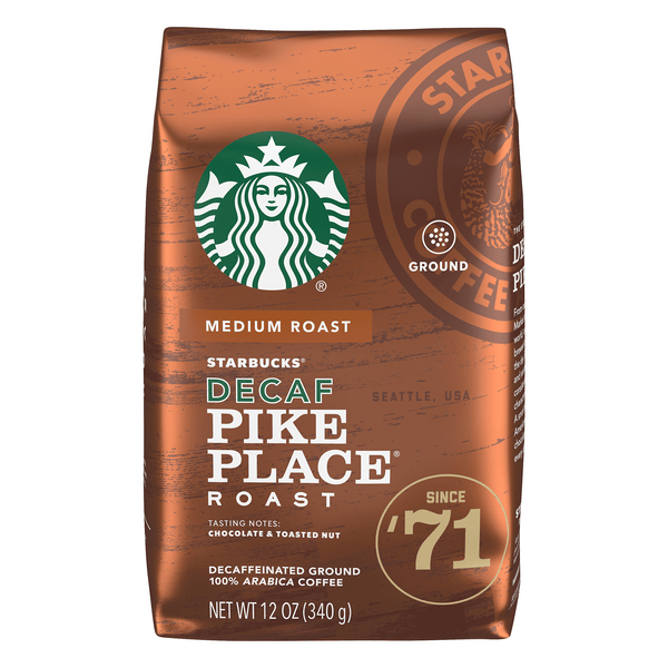 Save on Starbucks Pike Place Medium Roast Coffee Decaf (Ground) Order