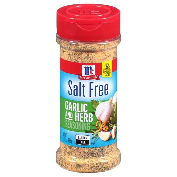 Save on McCormick Salt Free Garlic & Herb Seasoning Gluten Free Order