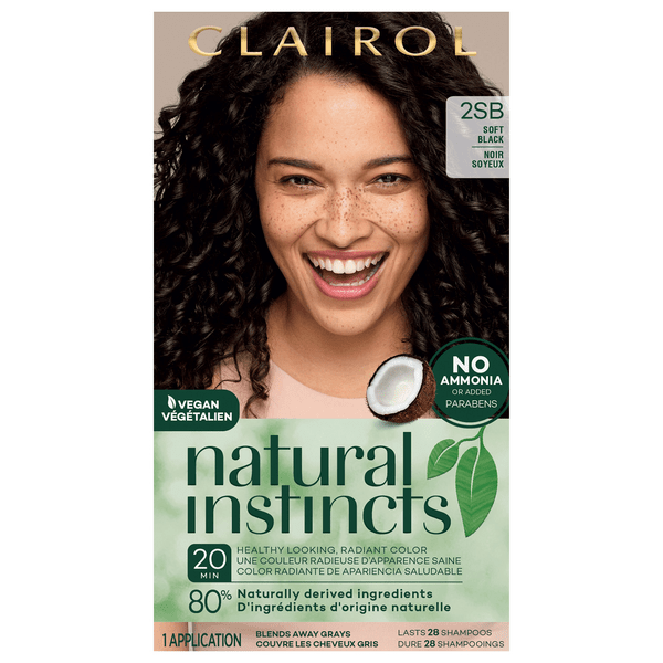 Save on Clairol Natural Instincts Hair Color Soft Black 2SB Order