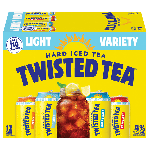 Save on Twisted Tea Hard Iced Tea Light Variety Pack 12 pk Order