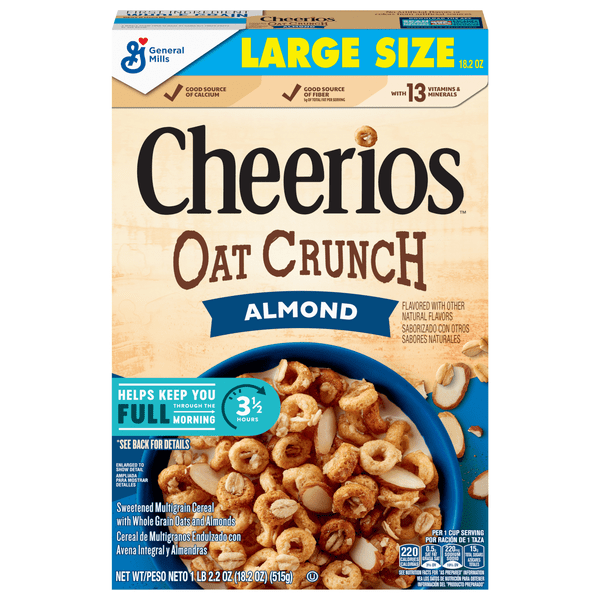 Save on Cheerios Almond Oat Crunch Cereal Large Size Order Online