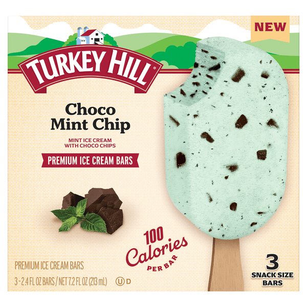 Save on Turkey Hill Premium Ice Cream Bar Choco Mint Chip 3 ct Order