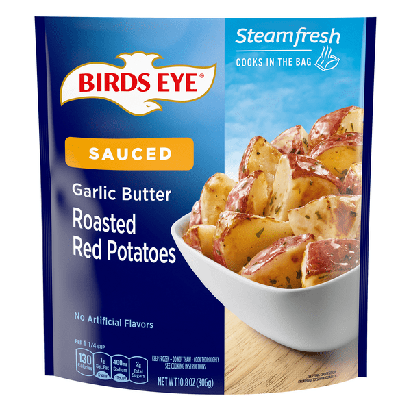 Save on Birds Eye Steamfresh Sauced Garlic Butter Roasted Red Potatoes