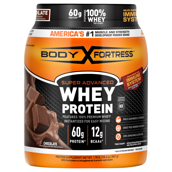 Save on Body Fortress Super Advanced Chocolate 30g Whey Protein Powder