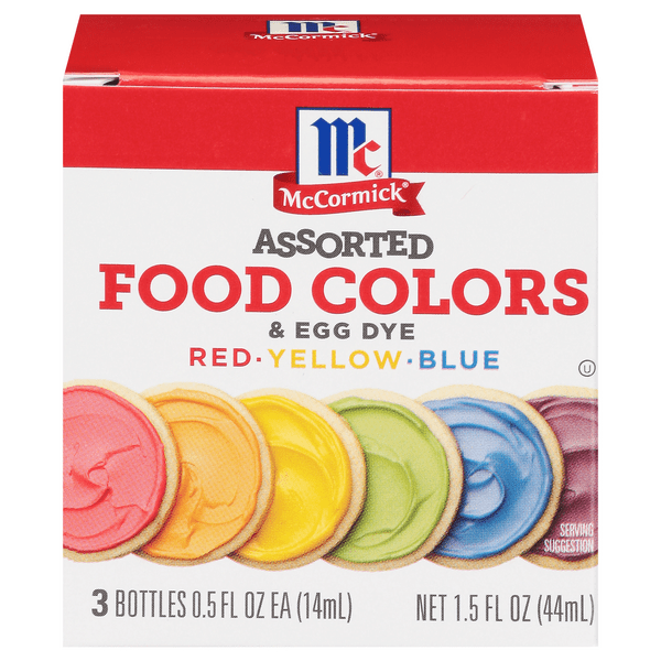 Save on McCormick Assorted Food Color & Egg Dye 3 ct Order Online