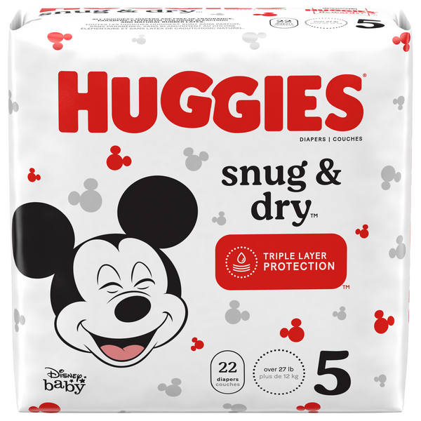 Save on Huggies Snug & Dry Disney Baby Size 5 Diapers 27+ lbs Order Online Delivery GIANT