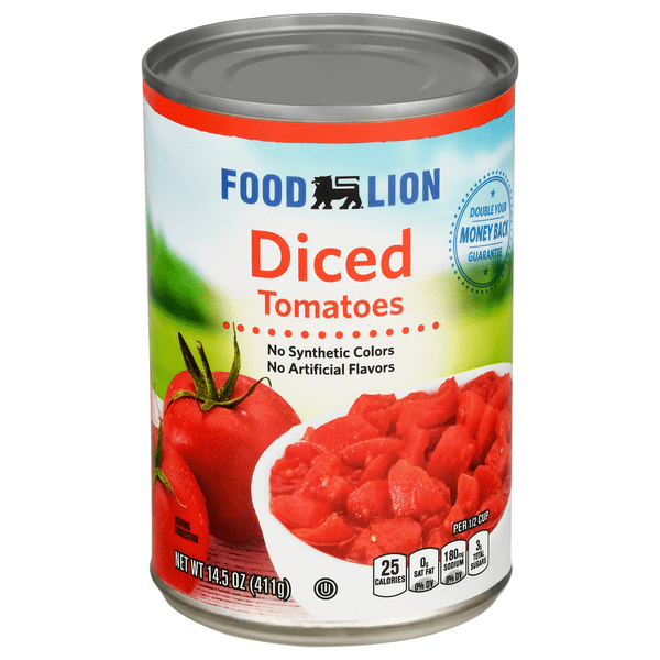 Canned Tomatoes Nutrition Label