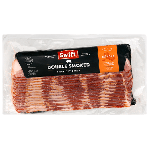 Save on Swift Double Smoked Bacon Hickory Thick Cut Order Online Delivery Stop & Shop