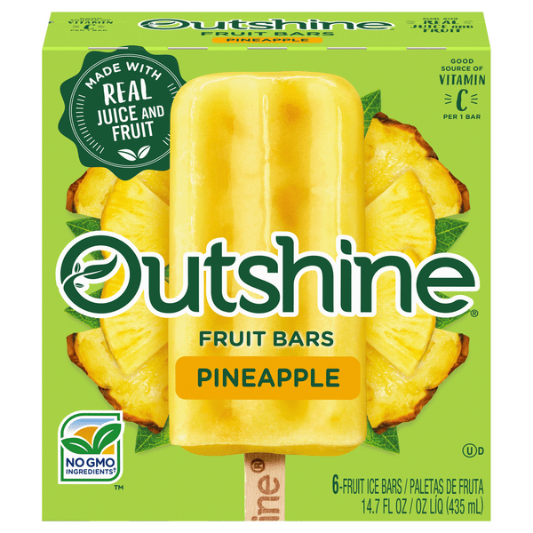 Save on Outshine Fruit Bars Pineapple 6 ct Order Online Delivery GIANT