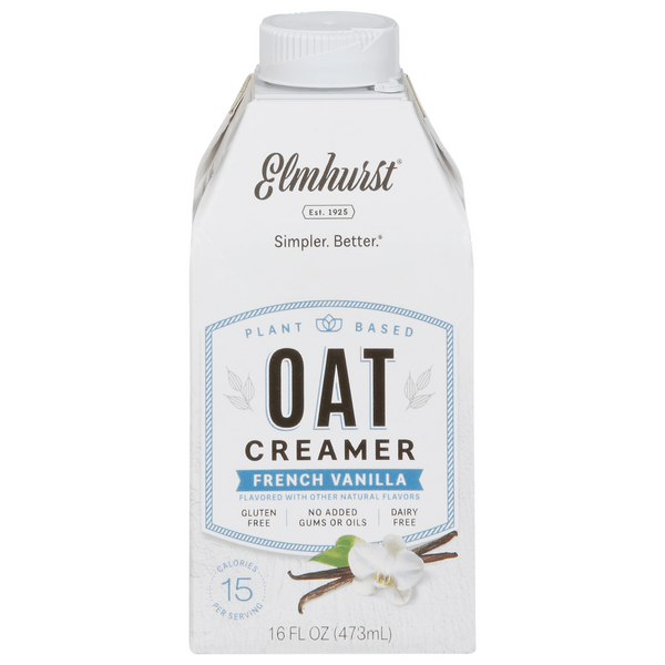 Save on Elmhurst Oat Creamer French Vanilla Plant Based Gluten & Dairy
