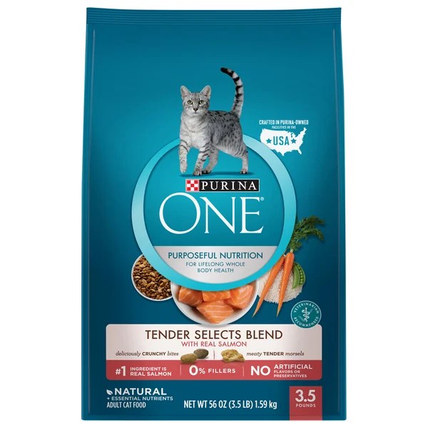 Save on Purina ONE Tender Selects Blend Adult Dry Cat Food Real Salmon