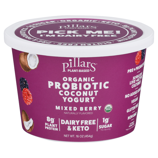 Pillars Organic Probiotic Coconut Yogurt at Howard Rooks blog