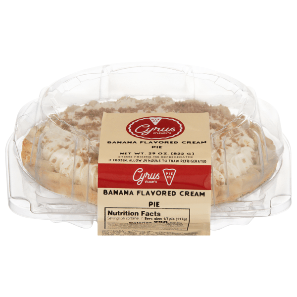 Save on Cyrus O'Leary's Pie Co Banana Flavored Cream Pie Order Online Delivery Stop & Shop
