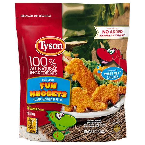 Save on Tyson Chicken Fun Nuggets Fully Cooked All Natural Frozen Order