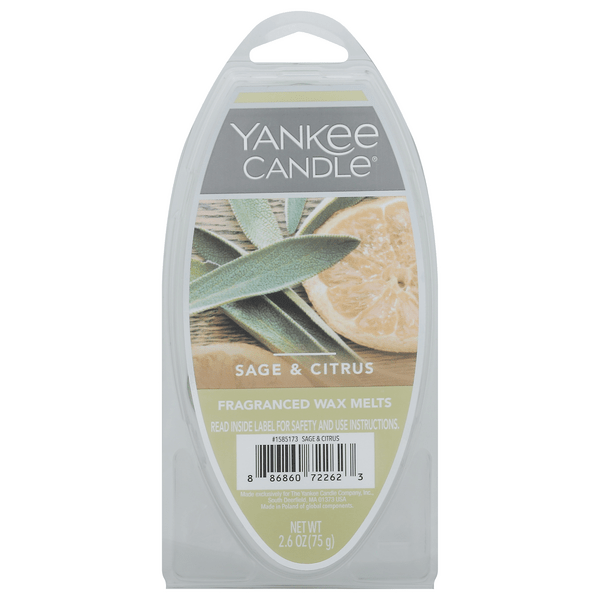 Save on Yankee Candle Fragranced Wax Melts Sage & Citrus Order Online