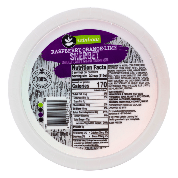 Sherbet Ice Cream Nutrition Facts Nutrition Ftempo