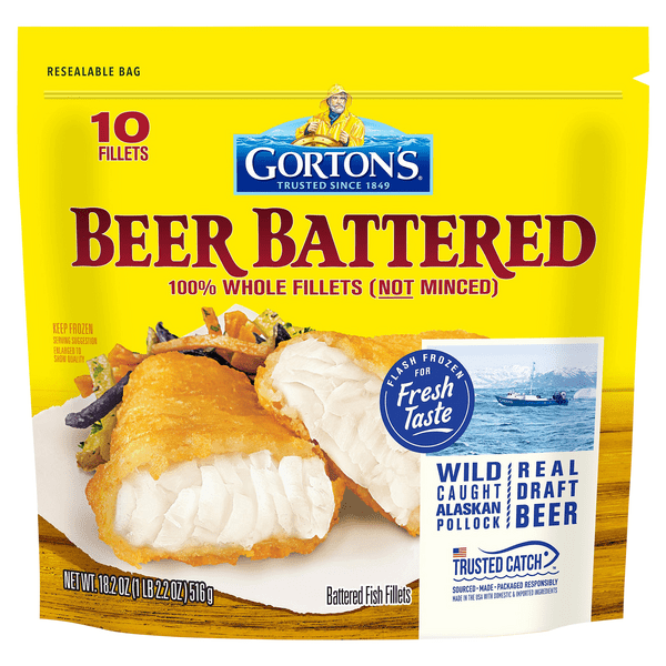 Save on Gorton's Beer Battered Fish Fillets 10 ct Frozen Order Online