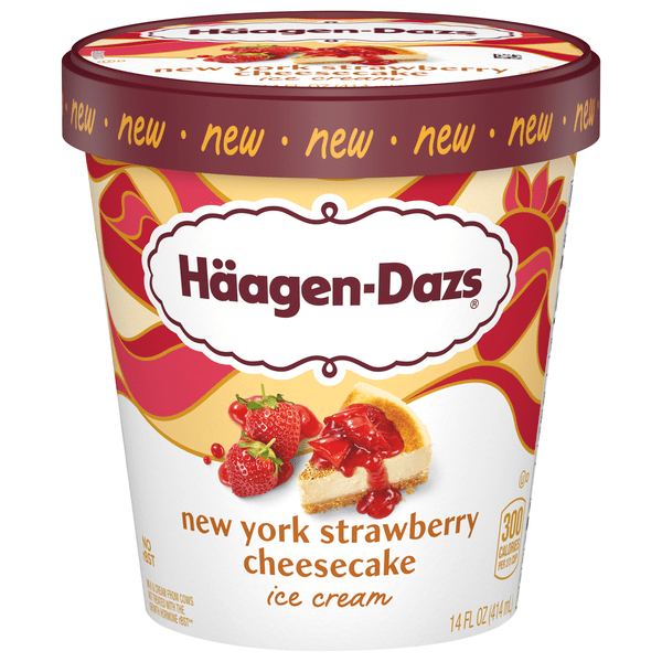 Save on HaagenDazs Ice Cream New York Strawberry Cheesecake Order
