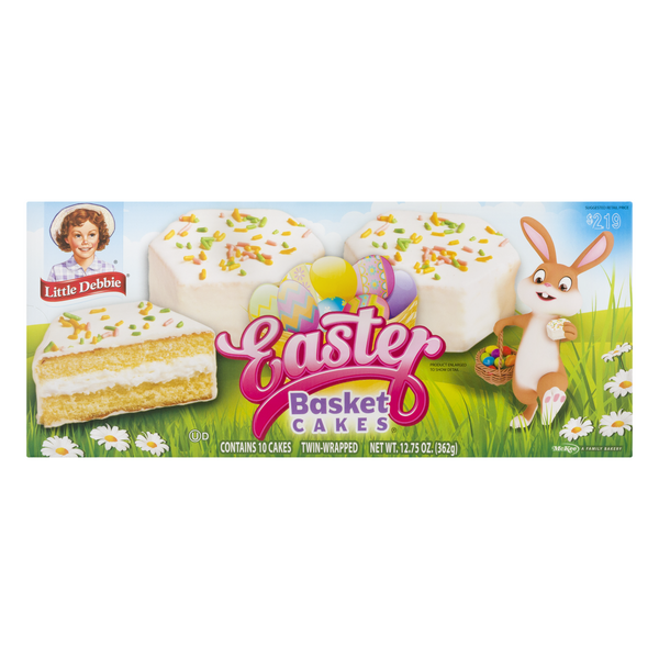 Save on Little Debbie Cakes Easter Basket (Yellow Cake) 10 ct Order