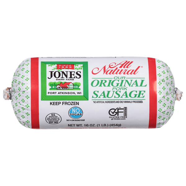 Save on Jones Dairy Farm Pork Sausage Original Roll All Natural Frozen