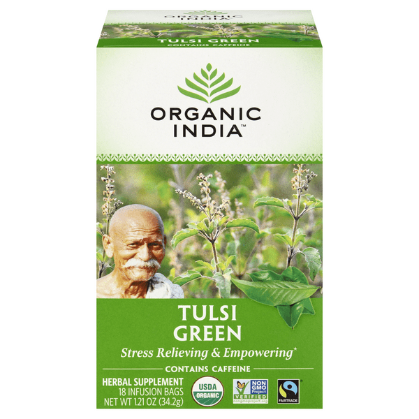 Save on Organic India Tulsi Holy Basil Green Tea Bags Organic Order