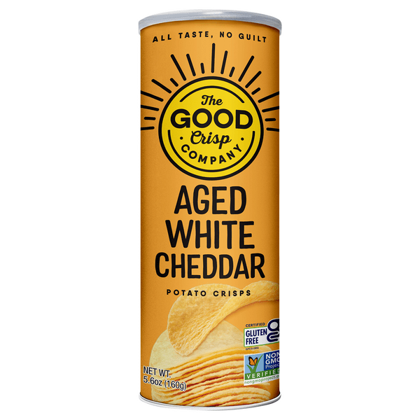 Save on The Good Crisp Company Potato Crisps Aged White Cheddar Gluten