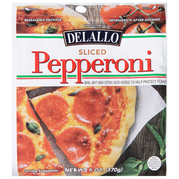 Save on DeLallo Pepperoni Sliced Order Online Delivery GIANT