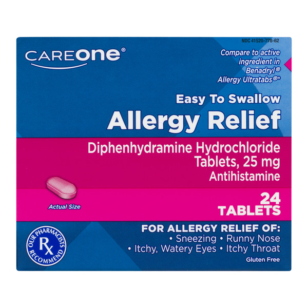 Save on CareOne Allergy Relief Tablets Gluten Free 25mg Order Online