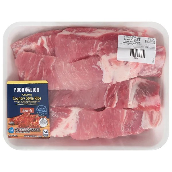 Save on Food Lion BoneIn Pork Loin Country Style Ribs Order Online