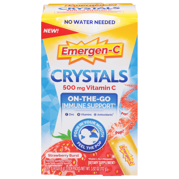 Save on EmergenC Crystal OnTheGo Immune Support 500mg Vitamin C