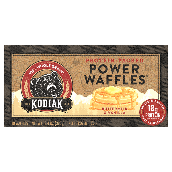 Save on Kodiak ProteinPacked Power Waffles Buttermilk & Vanilla 10